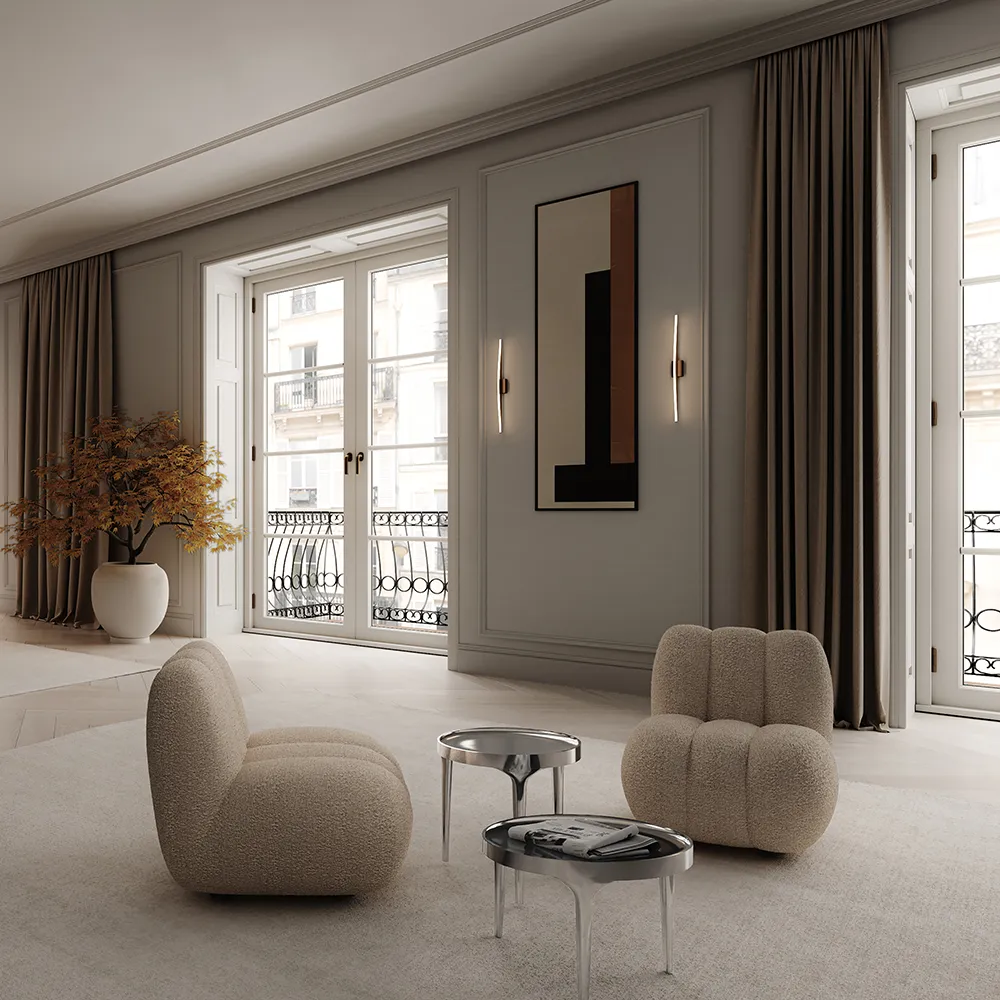 Phantom Couchtisch hoch – Chrom