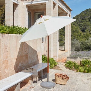 Messina Sonnenschirm Ø210 cm Weiß