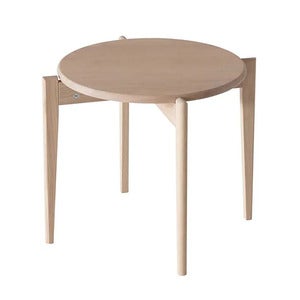 Tilia Couchtisch Ø51 cm Eiche weiß geölt