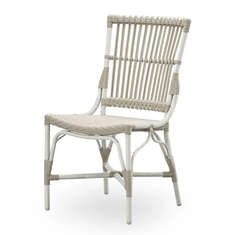 Piano stuhl kunstrattan Weiß/Beige