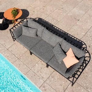 Collier Eckstück Schwarz / Teddy ant