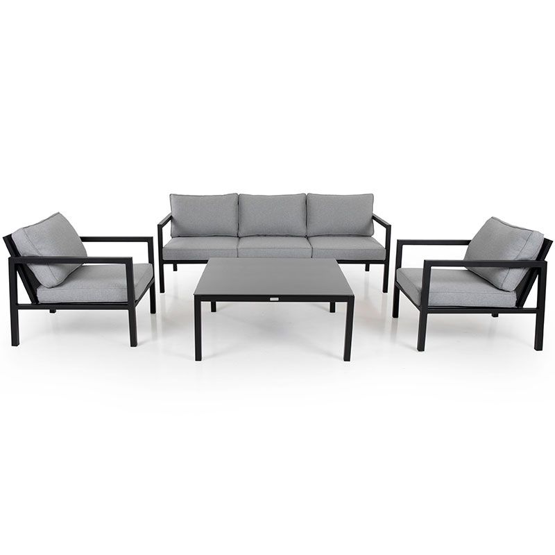 Belfort Sofagruppe schwarz/grau