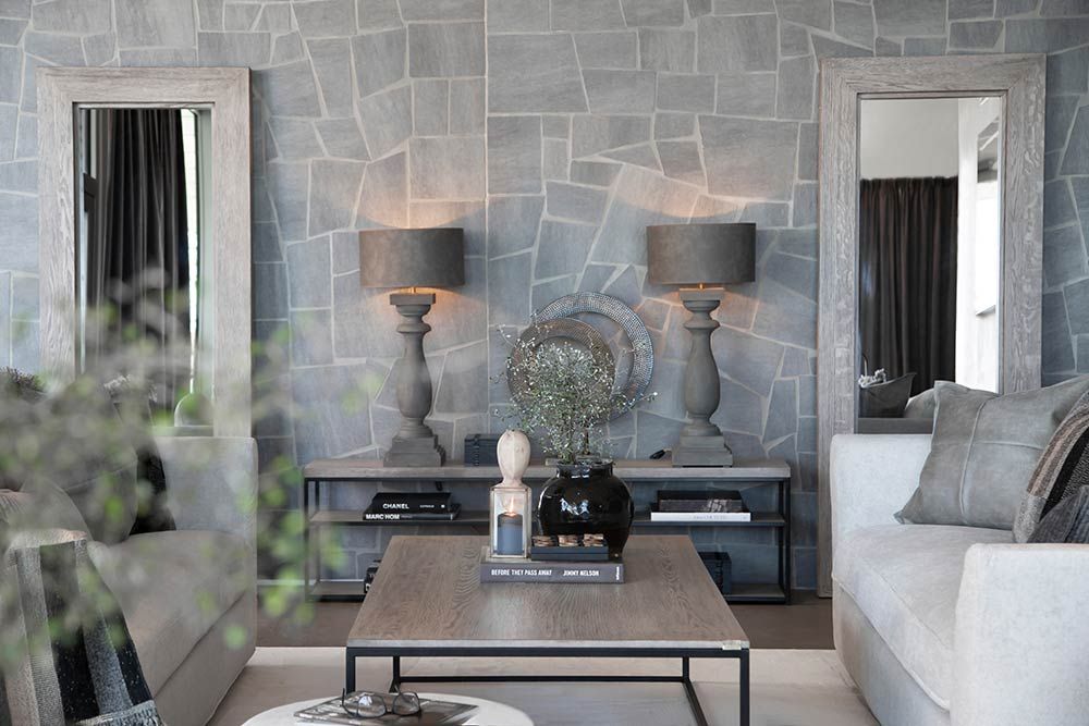 Hunter Spiegel Eiche Grau Antik