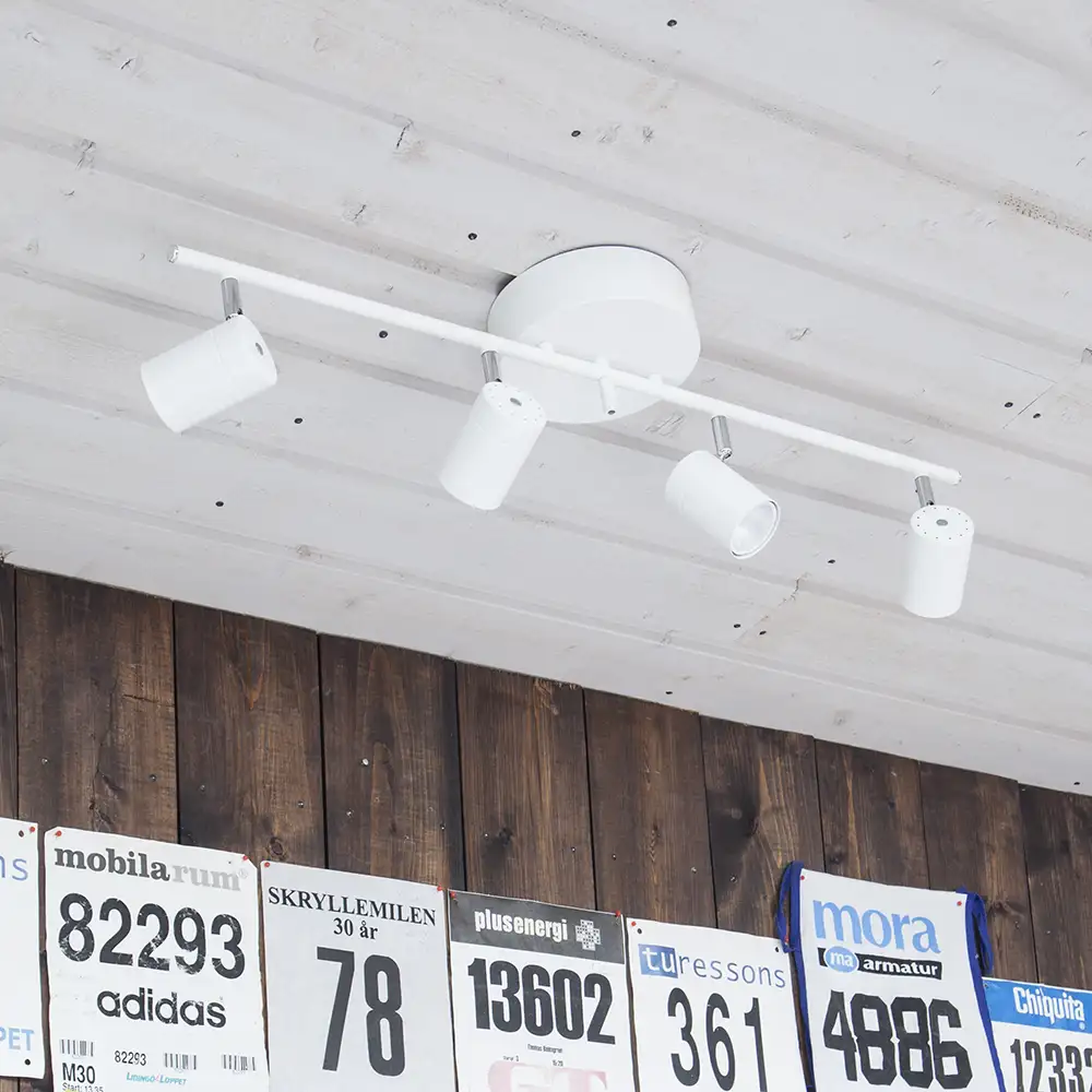 Richtig Deckenschiene 4-lagig Weiß 