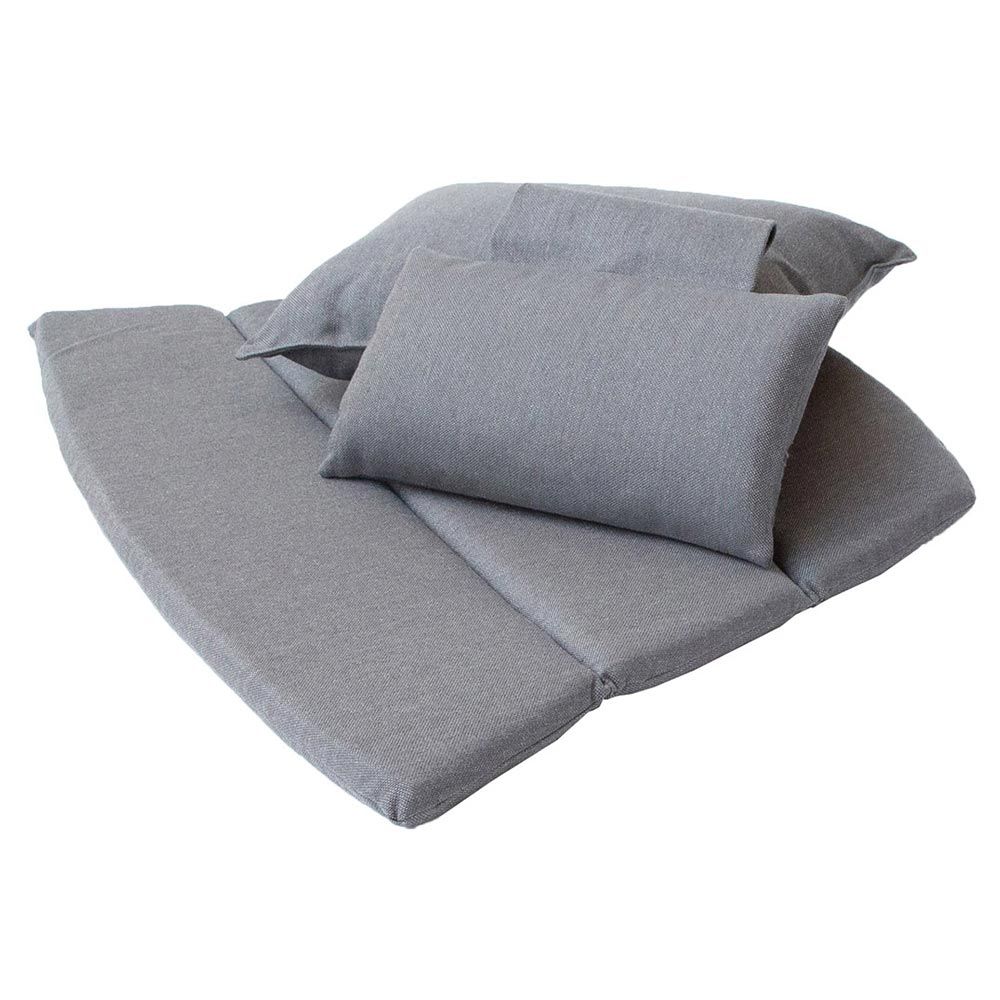 Breeze Gepolsterter Loungesessel Grau, Subrella Natte
