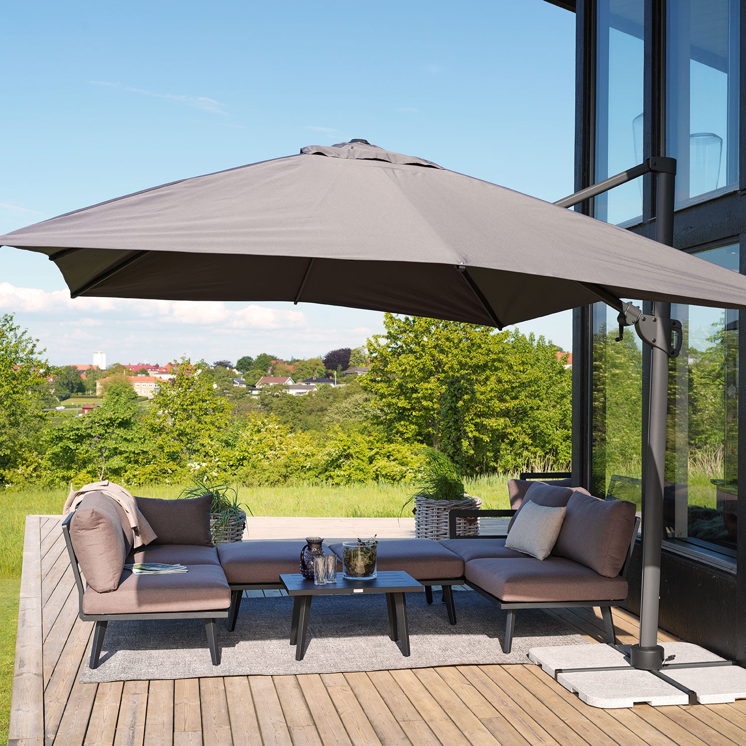 Villac 2-Sitzer Modul schwarz/braun