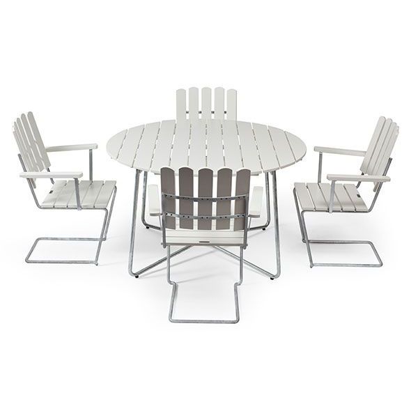 Esstischgruppe 9A & A2 Weiß