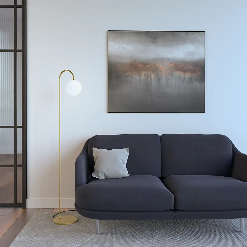 Ballon Stehleuchte Messing G9 