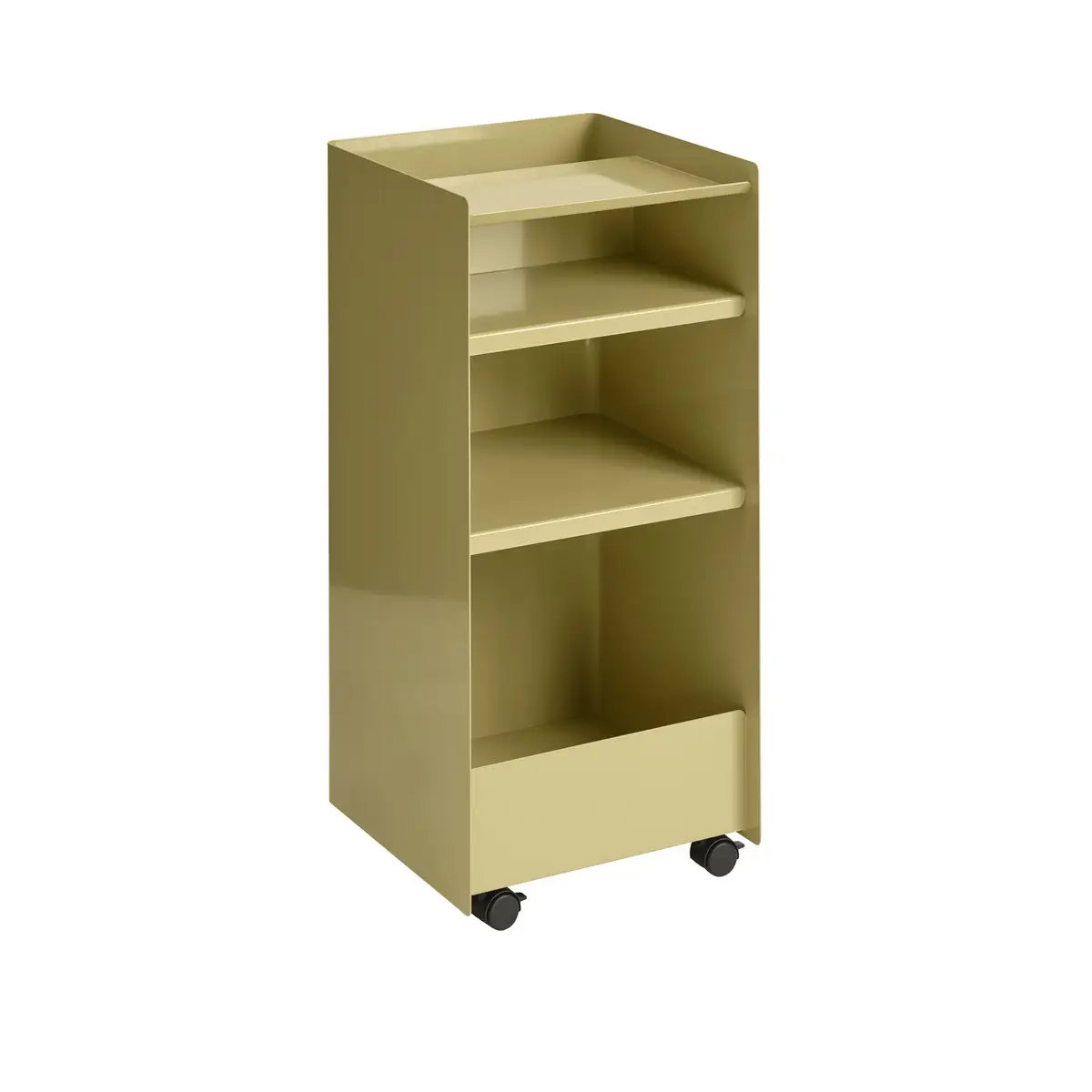 Folded Trolley Höhe 83,7 cm (aufgeklappt) – Dunkelbeige-Grün