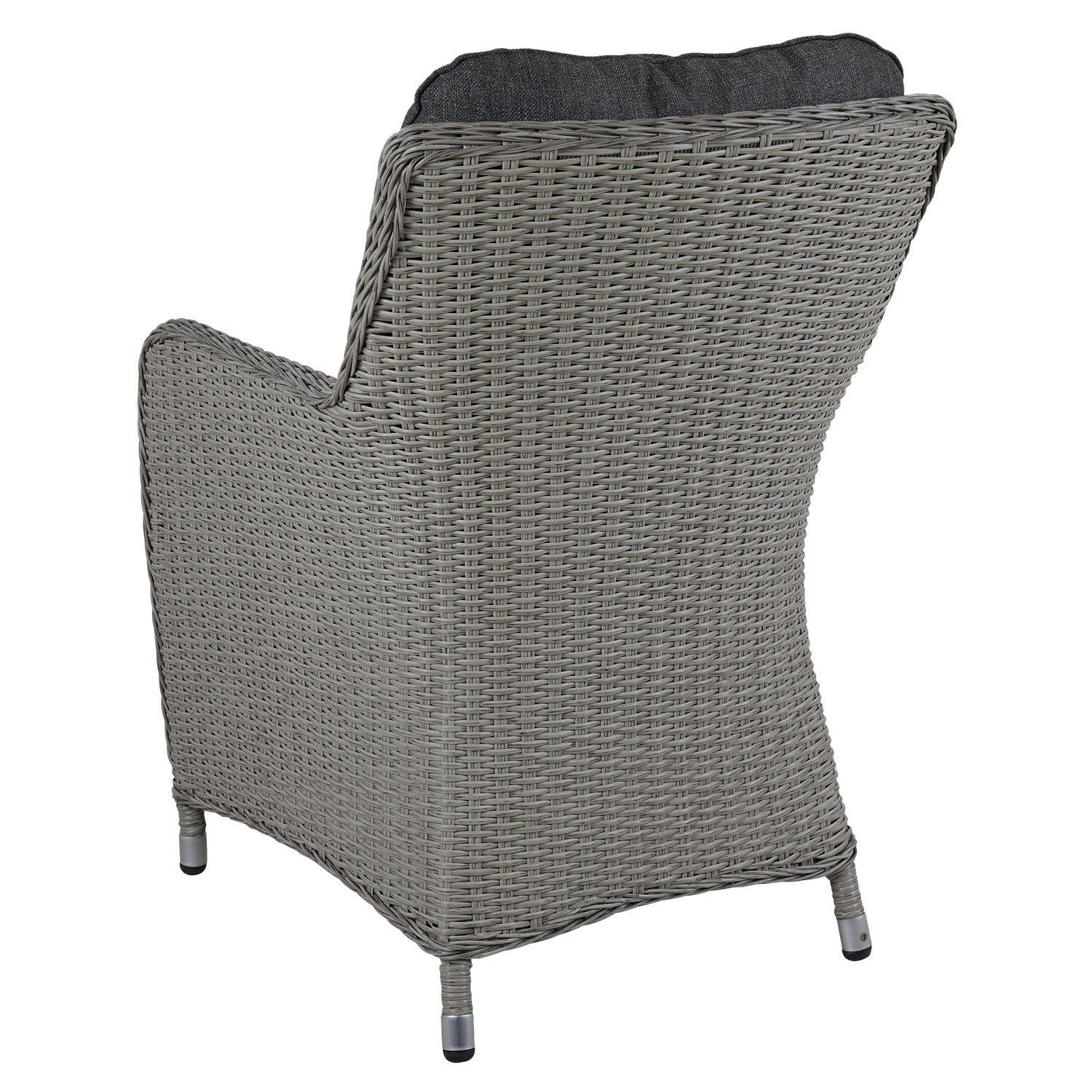 Hornbrook Sessel grau Rattan inkl. Kissen