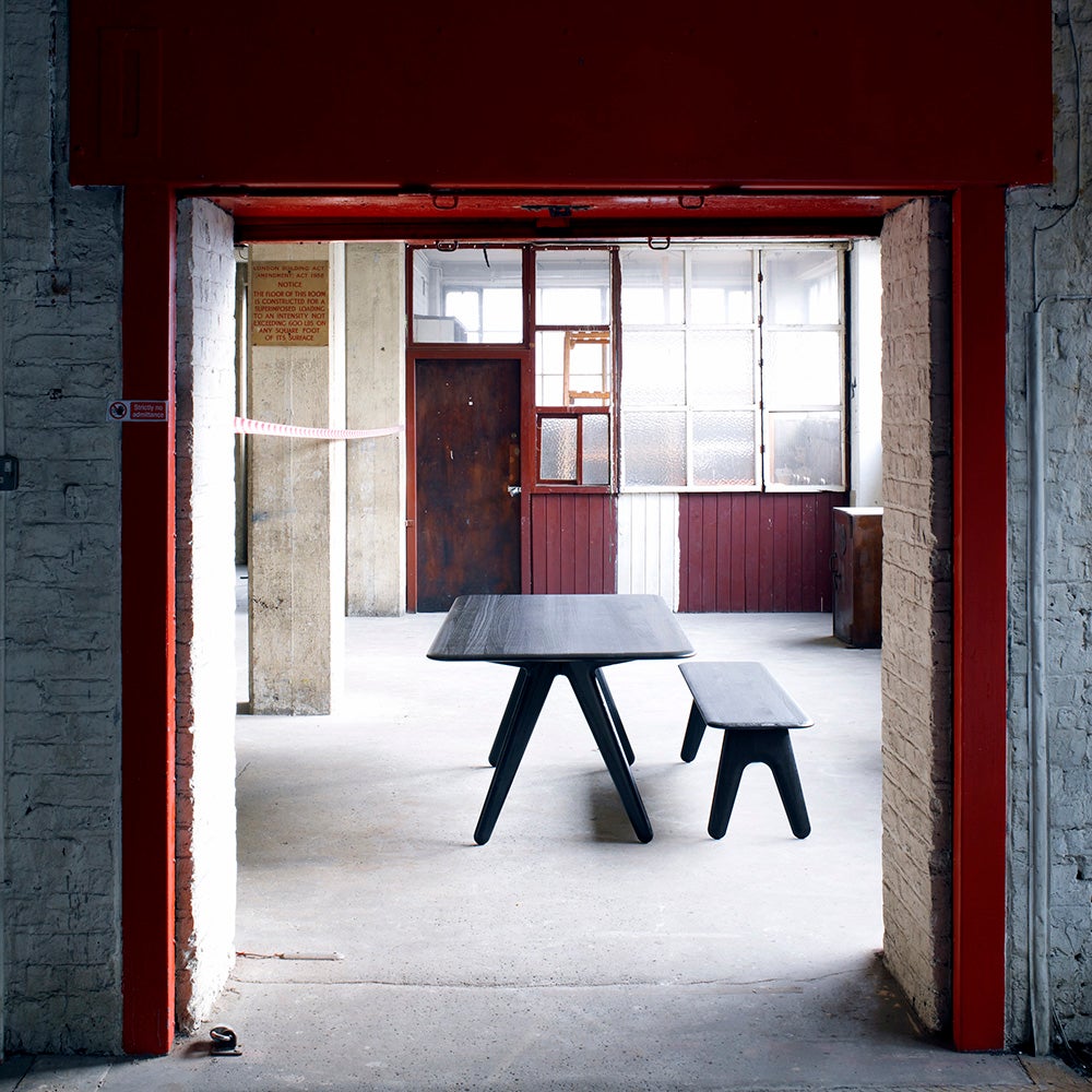 Platte Esstisch 200 cm schwarz