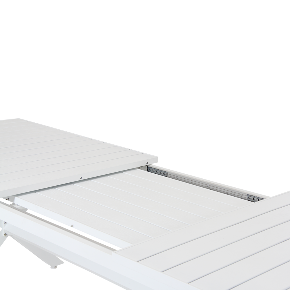 Hillmond Tisch 100x240-310 cm weiß