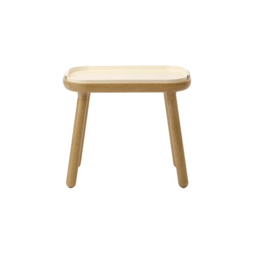Paff Beistelltisch hoch Eiche/Pearl White