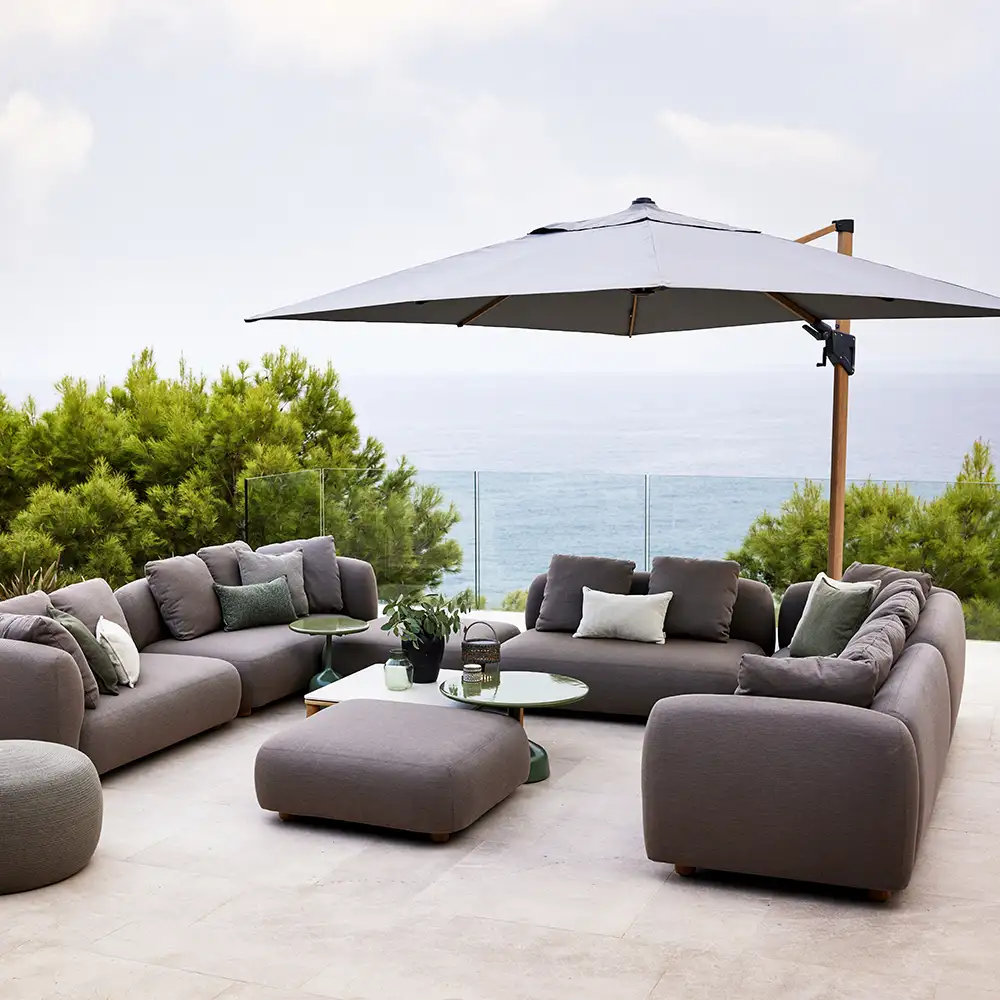 Capture Fußhocker Taupe