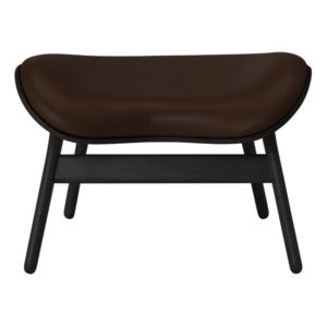 A Conversation Piece Ottoman Fußhocker Black Oak/Umage Leather Brown
