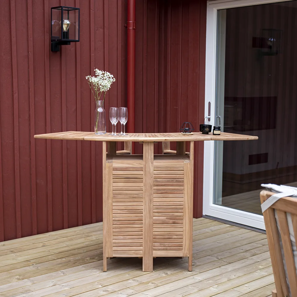 Kenia Stehtisch Teak