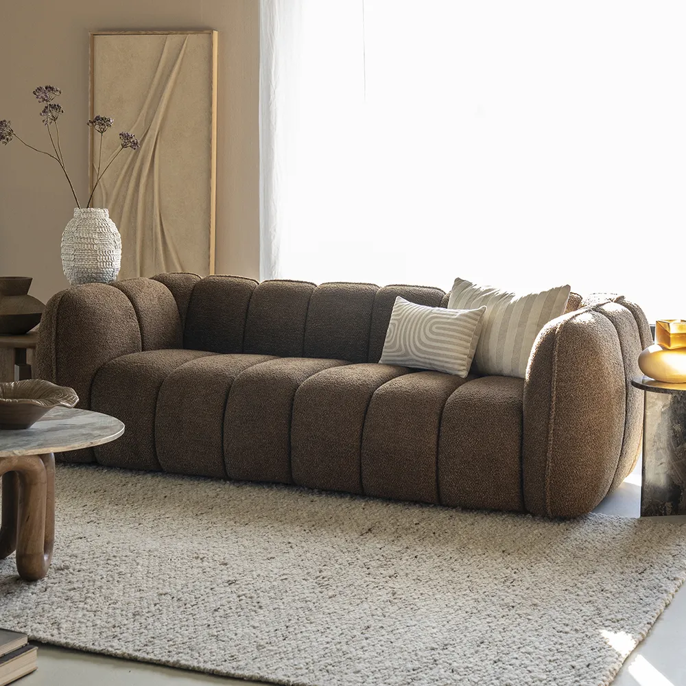 Teppich Kalme 290x390 cm Brown