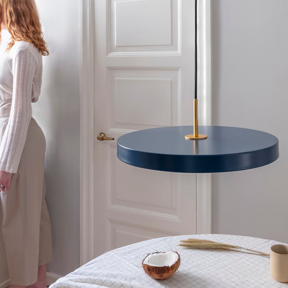 Asteria Pendelleuchte Medium Ø43 cm Petrol Blue