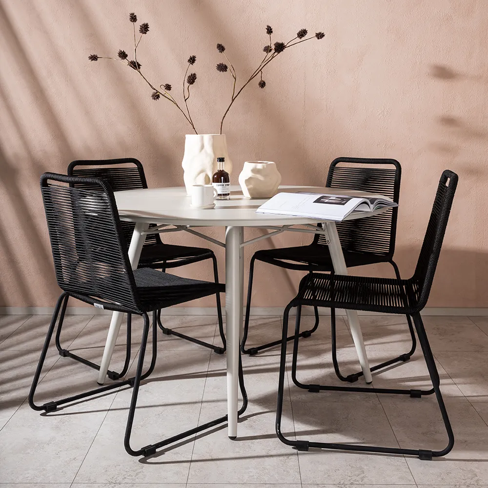 Lindos Dining Chair schwarz 2er-Pack 