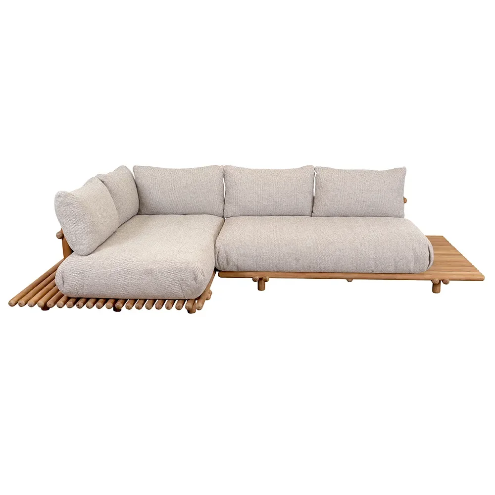 Sticks ecksofa Teak/desert sand