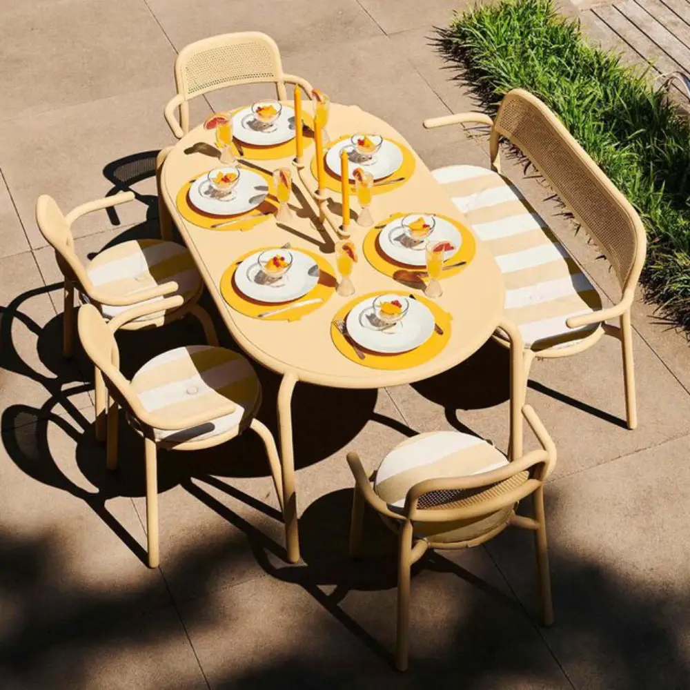 Toní bankski kissen stripe sand-beige