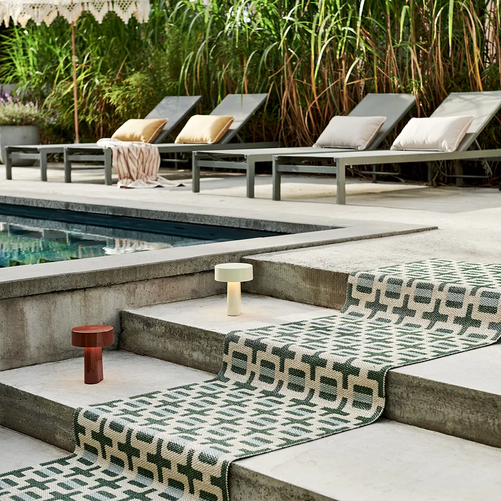 Tom teppich Leaf/Cream/sage 70 x 180 cm