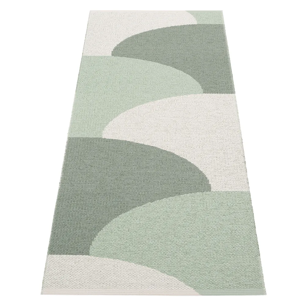 Hill teppich Army/Misty Mint/Fossil Grey 70 x 180cm