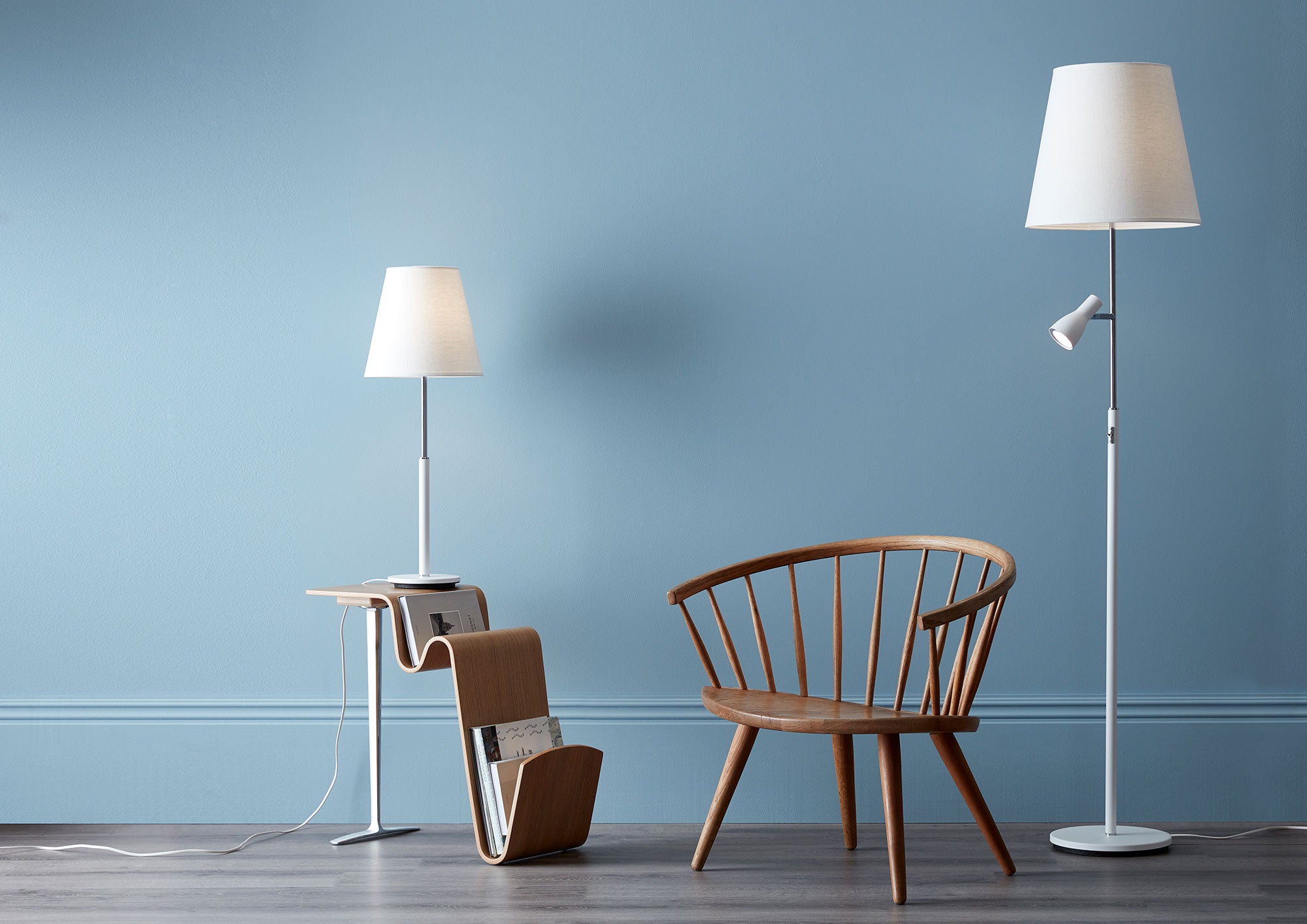 Costello Stehleuchte Matt Schwarz E27+Mr16 Inkl Leuchtmittel Ohne Textilschirm