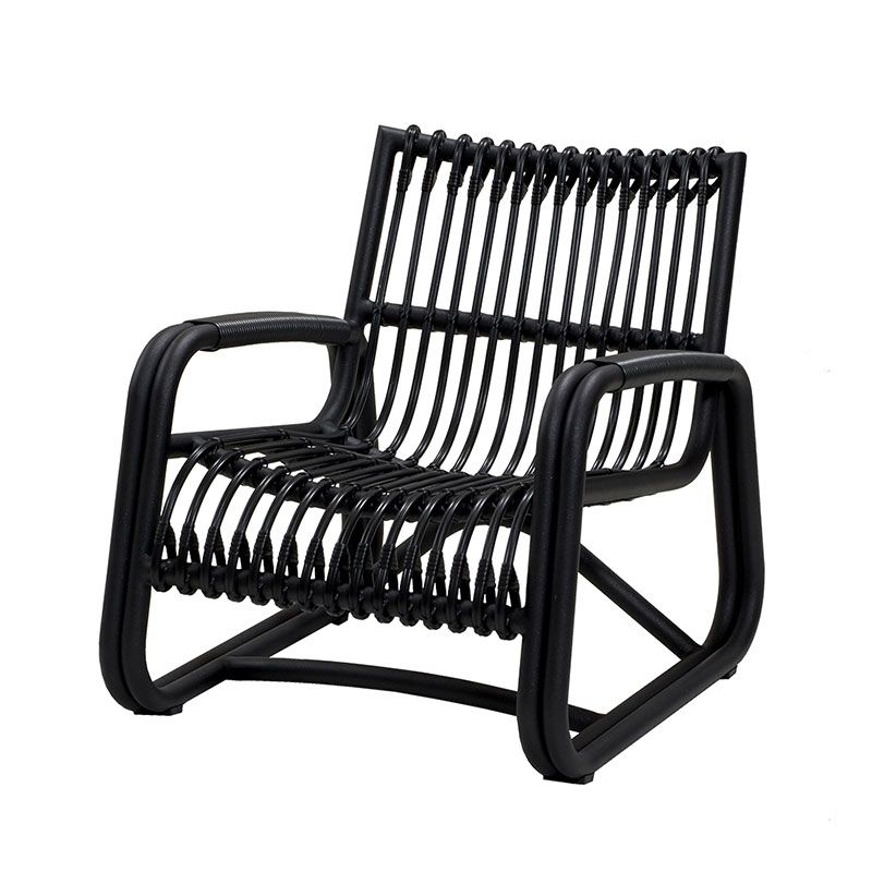 Curve Loungesessel Outdoor Lava grau