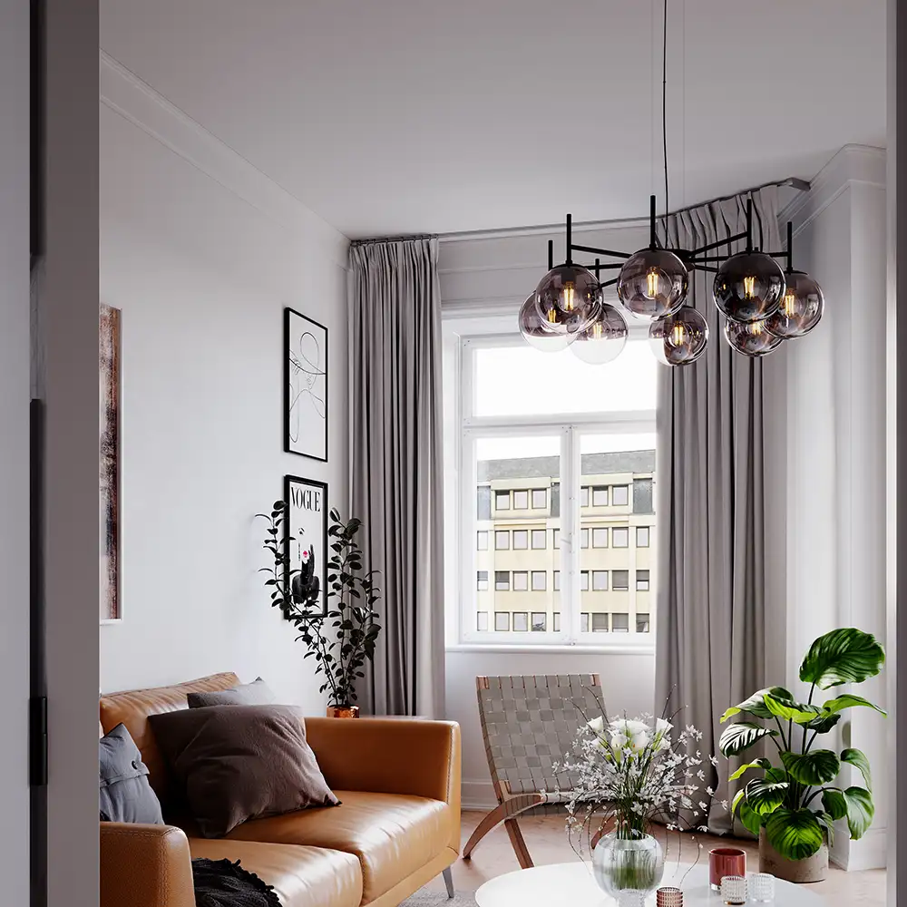 Boyle Deckenleuchte rauchgrau