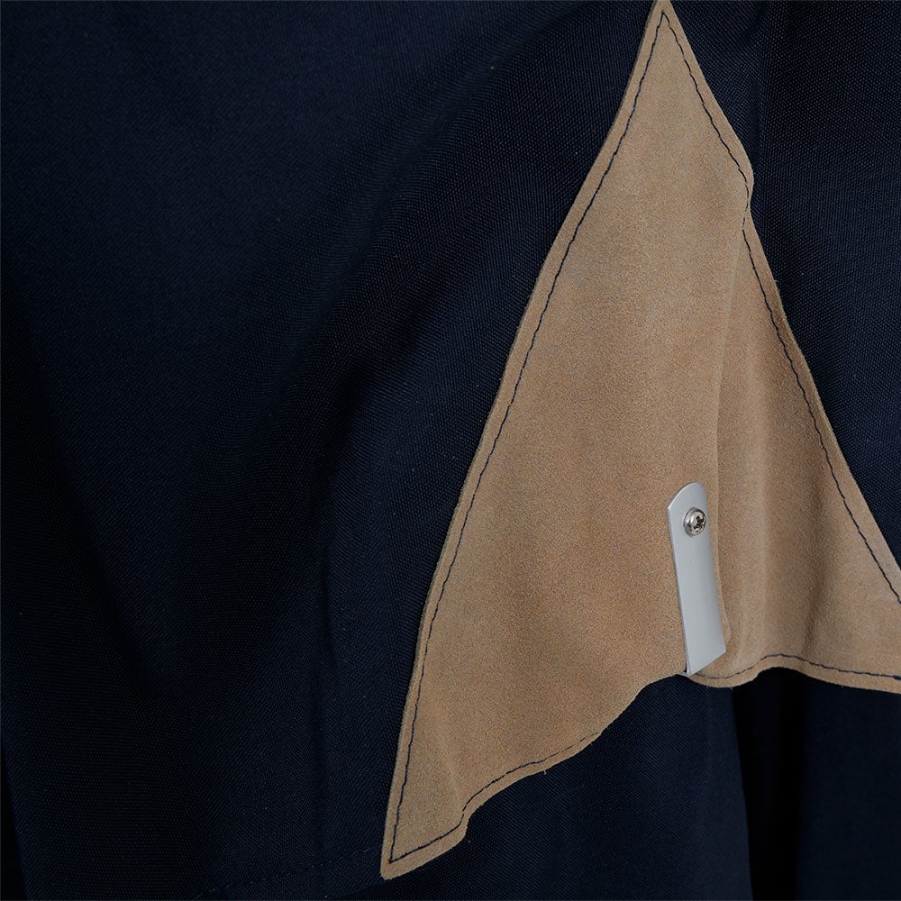 Como Holz Sonnenschirm 300 x 300 cm marineblau