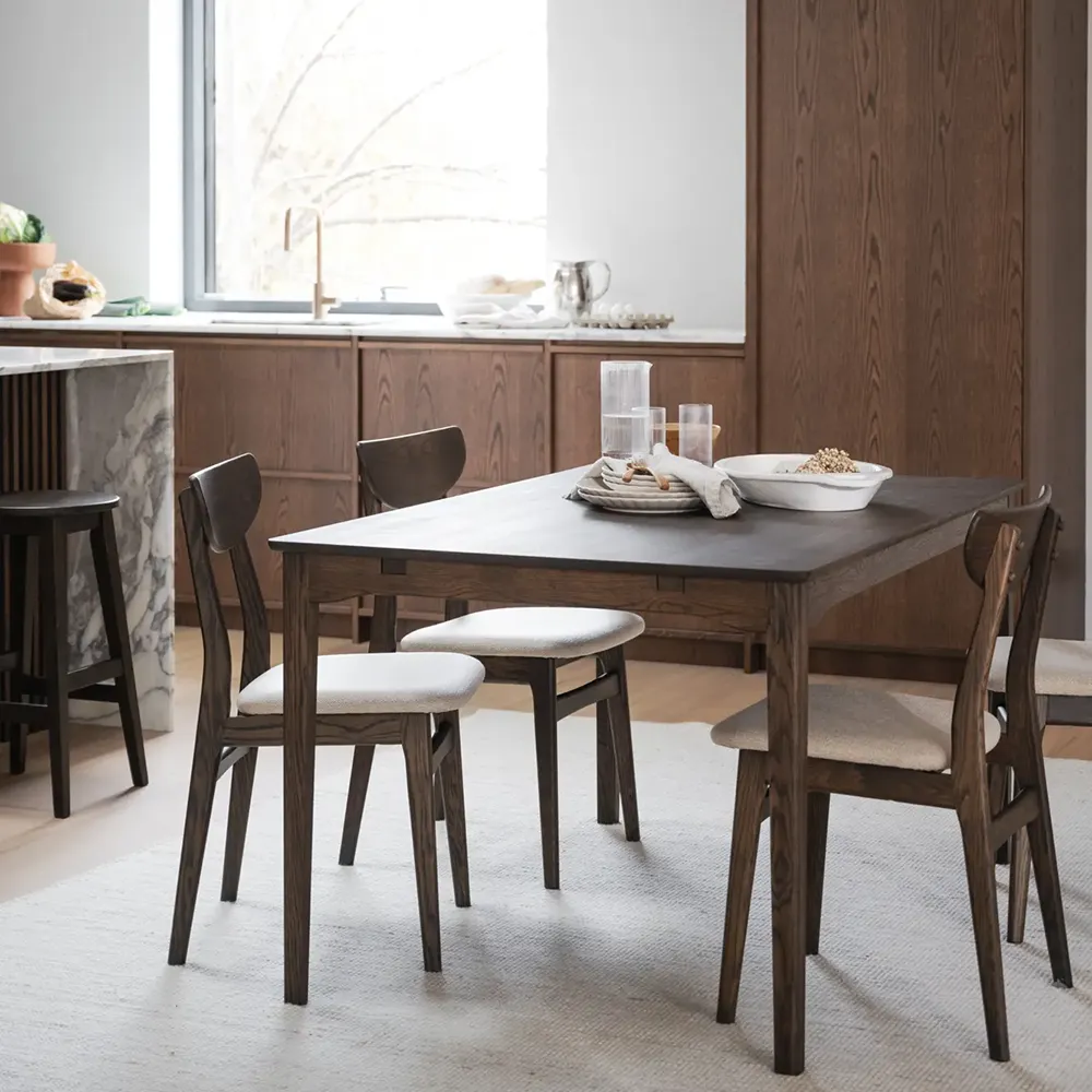 Rodham Stuhl braun Eiche/beige