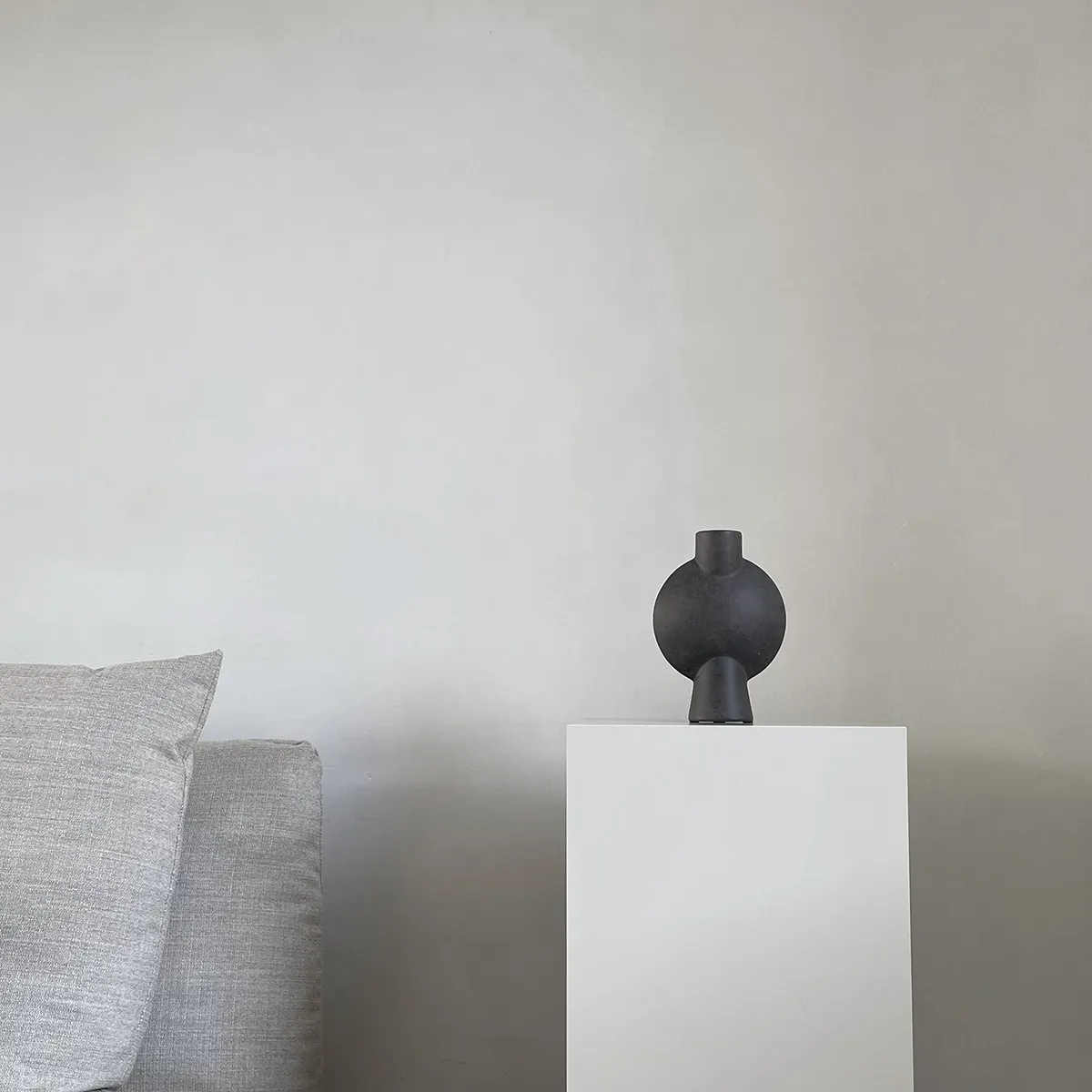 Handbemalte Vase Sphere Bubl Mini Coffee H19 cm