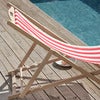 Dingla Strandkorb Rot/Weiß