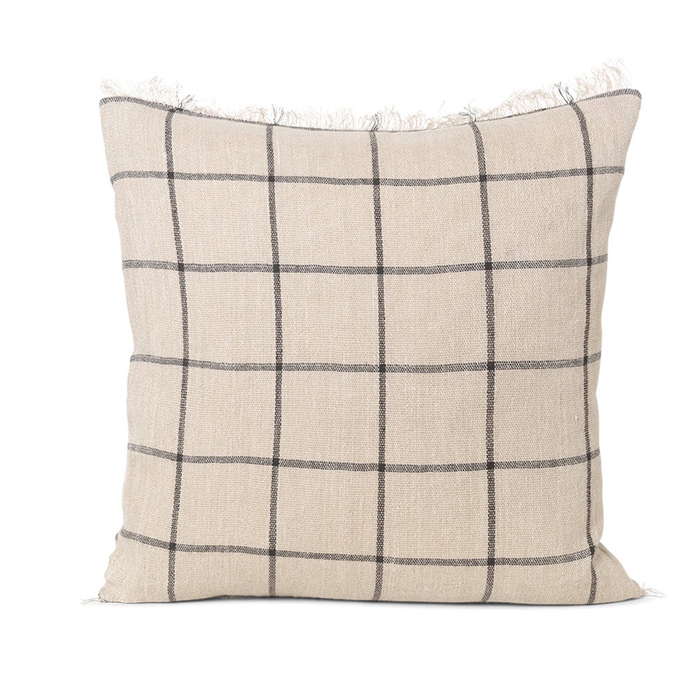 Ferm Living, Calm Kissenbezug 50x50- Camel / Black Ferm Living