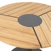 Peace Wood esstisch 110 cm anthrazit / teak