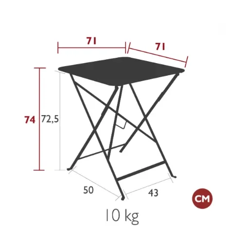 Bistro tisch 71x71 cm Cactus