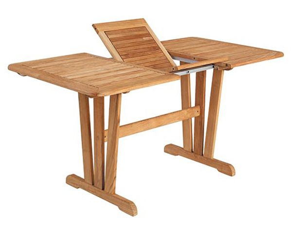 Cornelia Esstisch 80x110-150 cm Teakholz