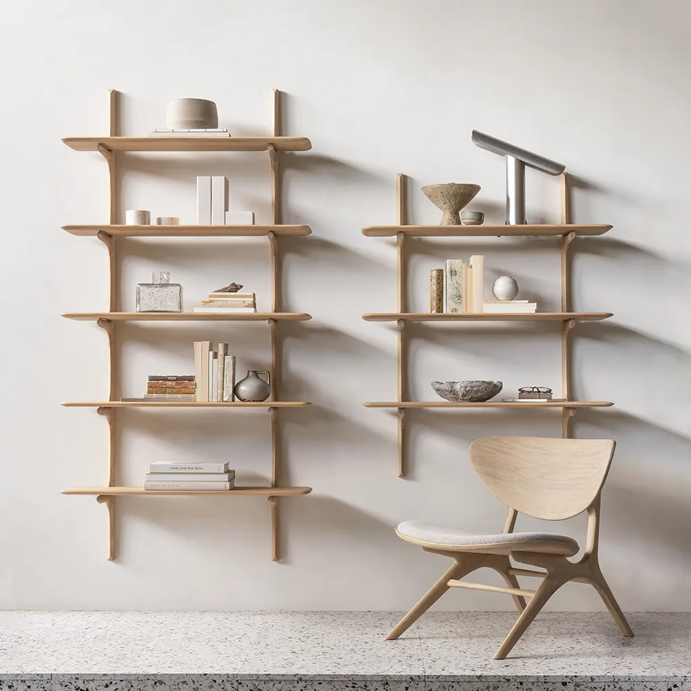 PI Wandregal Eiche 3 Regalböden