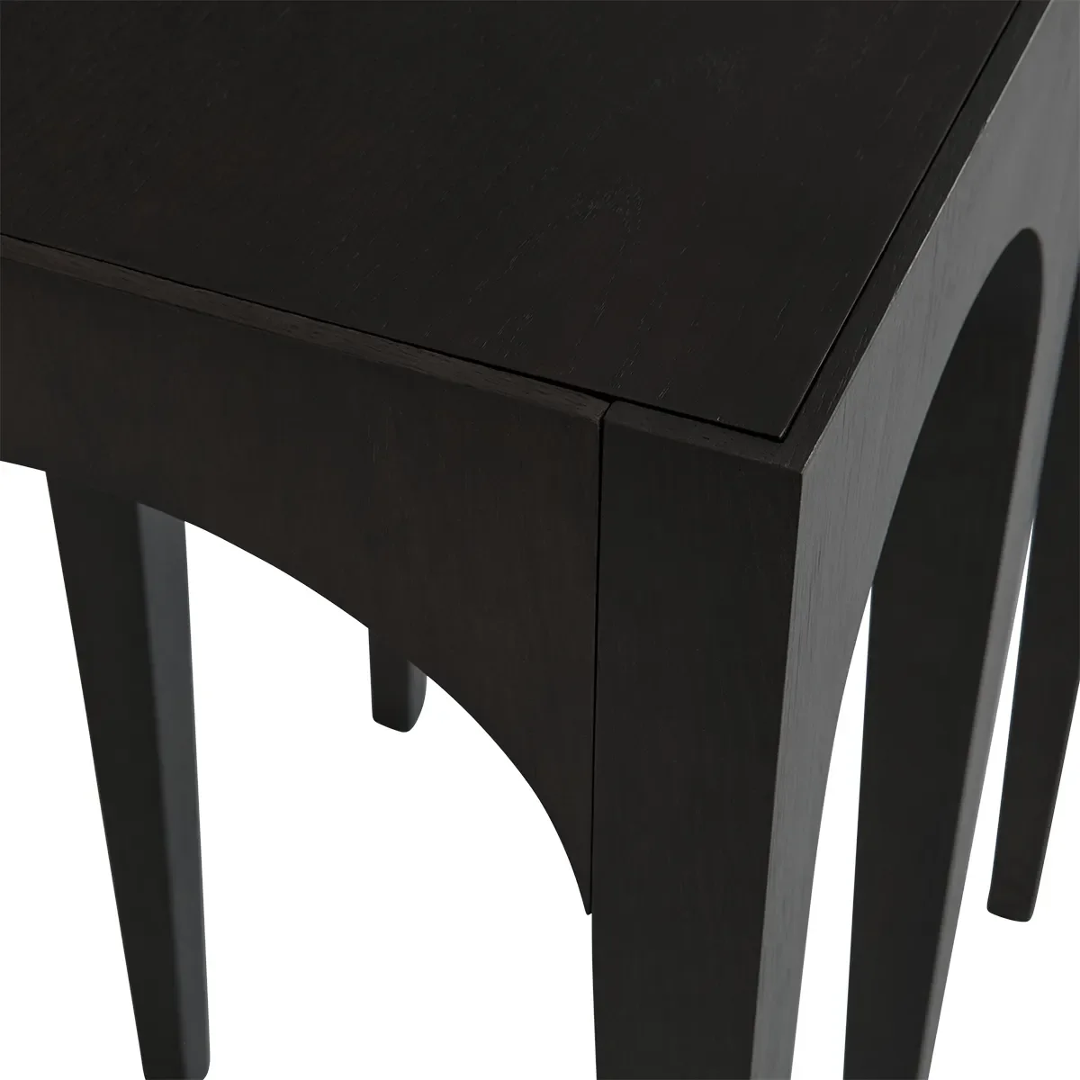 Bow Konsolentisch groß –  Coffee Black Oak