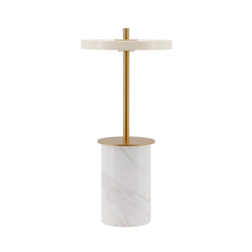 Asteria Move Mini Tragbare Lampe White Marble