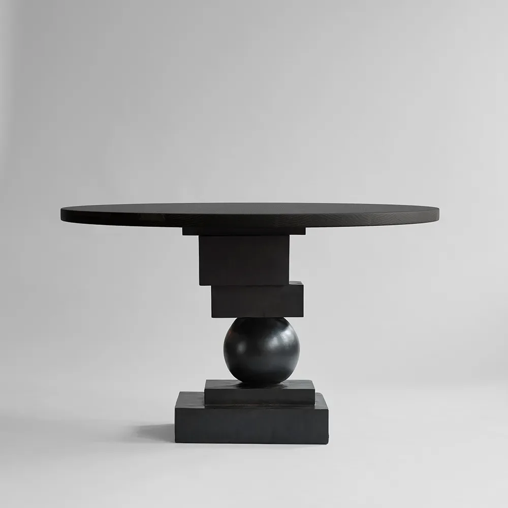 Artist Esstisch Ø120 - Kaffeebraune Eiche