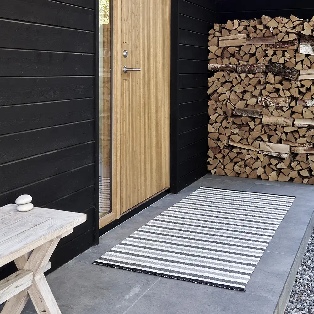 Teo Teppich 85x200 cm Warm Grey/Charcoal/Vanilla