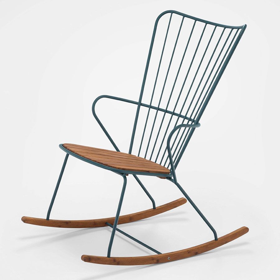 Paon Schaukelstuhl Kiefer grün Stahl