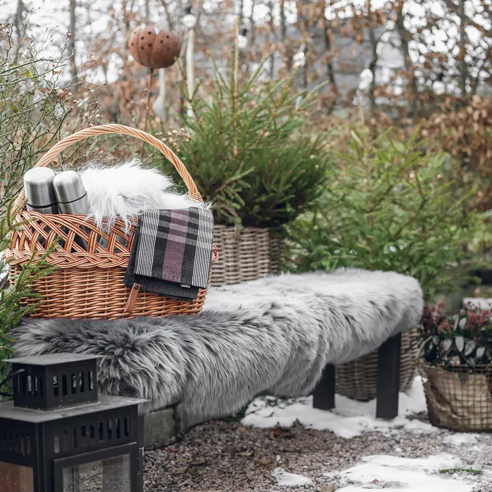 Gently Schafsfell 60x180cm Hellgrau