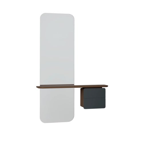 One More Look Spiegel Dunkle Eiche/Anthracite Grey