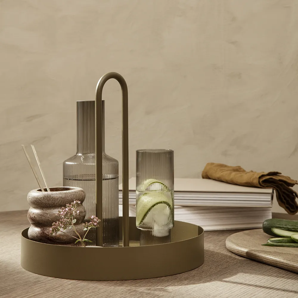 Ripple Long Drink Glas 4er-Pack - Smoked Grey