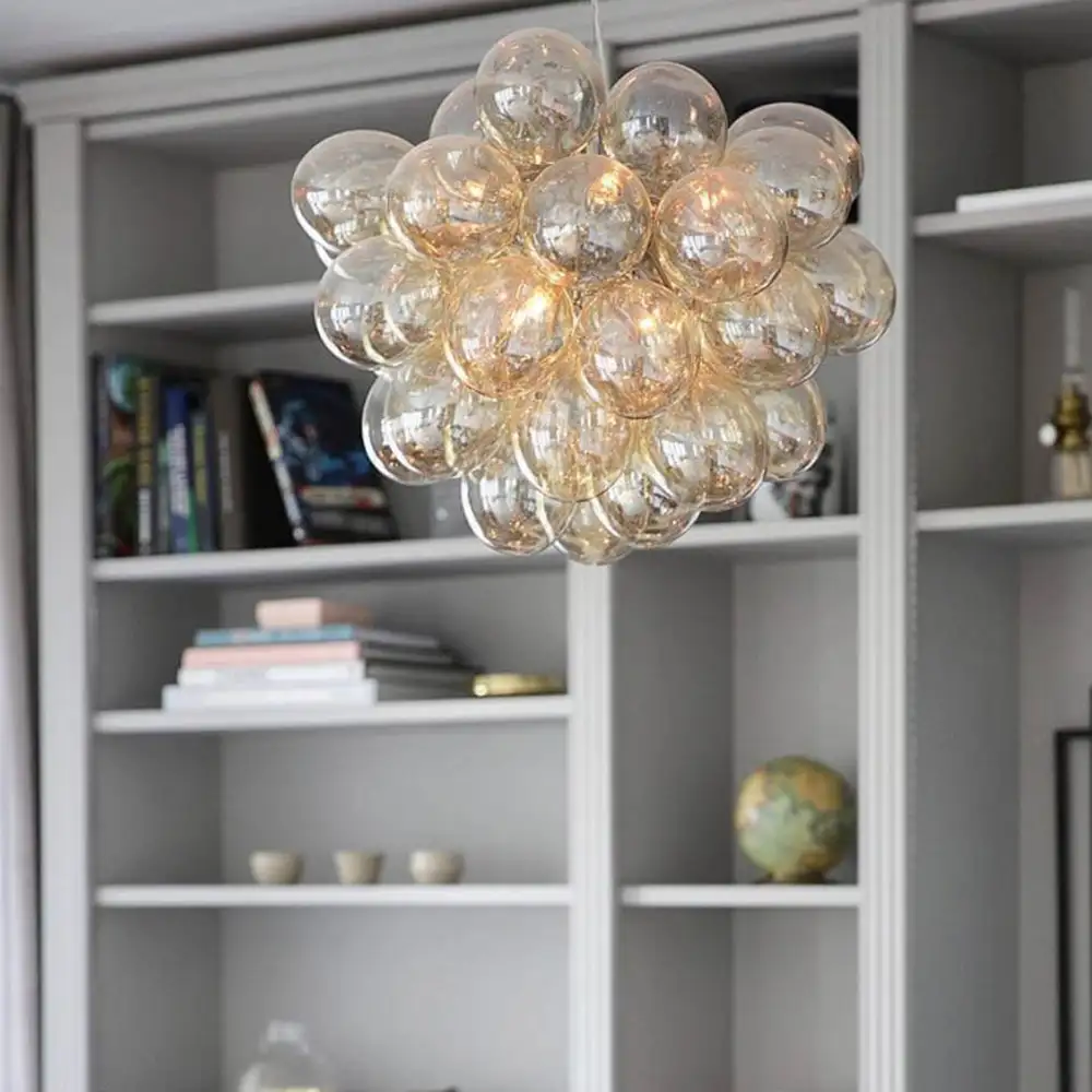 Gross Deckenleuchte Ø50cm Bernstein