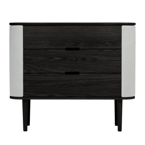 Treasures Kommode, Eiche schwarz/Sterling