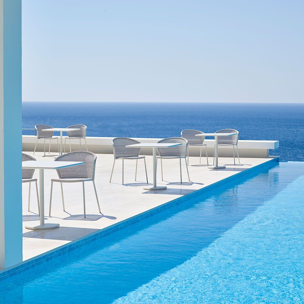 Lean Stapelstuhl Weiß